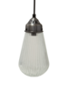 Fluted Glass Pendant - Teardrop