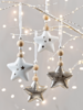 Four Crackle Glaze Stars