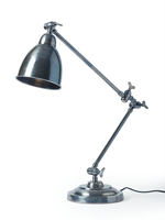 Freya Antique Silver Desk Lamp