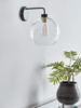 Glass Globe Wall Light