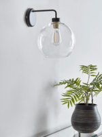 Glass Globe Wall Light