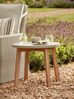 Indoor Outdoor Concrete Topped Side Table