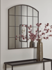 Industrial Curved Top Window Mirror