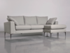 Milano Grand Chaise Sofa Moss Cotton Velvet