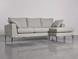 Milano Grand Chaise Sofa Moss Cotton Velvet