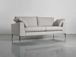 Milano Grand Sofa Slate Cotton Velvet