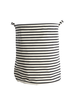 Monochrome Striped Storage Bags - Large