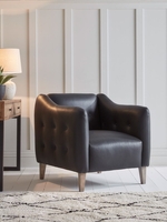 Narvik Armchair - Nordic Blue Cotton Linen