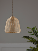 Natural Chevron Rattan Shade