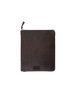 Natural Hide and Leather iPad Case - Bitter Chocolate