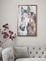 NEW Copper Horse Framed Canvas