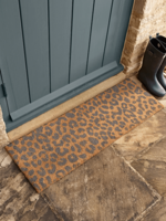 NEW Grey Leopard Print Doormat - Double