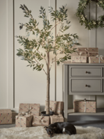 NEW Indoor Outdoor Pre-Lit Faux Olive Tree