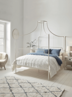 NEW Luna Canopy Kingsize Bed - White