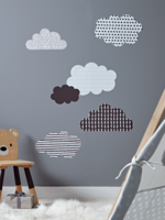 NEW Monochrome Cloud Wall Stickers