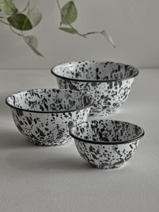 NEW Monochrome Spattered Bowl - Large