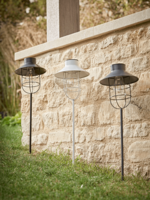 NEW Three Solar Industrial Stake Lights