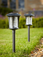 NEW Two Solar Crackle Stake Lights