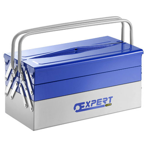 Britool Expert Metal Tool Box with 5 Trays Blue & Silver 450mm / 18"