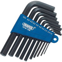Draper 10 Piece Hexagon Allen Key Set Metric 1.5mm to 10mm