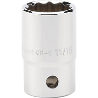 Draper 11/16" 1/2" Drive Hi Torq Bi Hexagon Socket