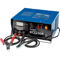 Draper BCS230B Expert Automotive Battery Starter & Charger 230 Amp for 12v & 24v Batteries 240v
