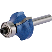 Draper Bearing Guided Rounding Over Router Cutter 25mm 7mm 1/4"
