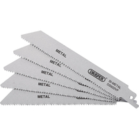 Draper Bi-Metal Metal Cutting Reciprocating Sabre Saw Blades 150mm Pack of 5