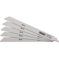Draper Bi-Metal Metal Cutting Reciprocating Saw Blades 225mm Pack of 5