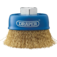 Draper Brassed Steel Wire Cup Brush 80mm M14 Thread