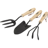 Draper Carbon Steel Hand Fork,  Cultivator and Trowel Hardwood Handles