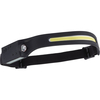 Draper COB LED Rechargeable 2 in 1 Wave Sensor Head Torch Black