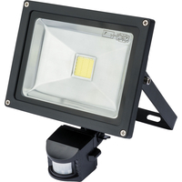 Draper Expert COB LED Wall Mounted Flood Light with Passive InfraRed Detector 20w 1300 Lumens
