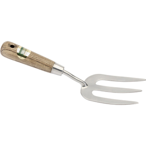 Draper Expert Stainless Steel Heavy Duty Hand Weeding Fork with Ash Handle
