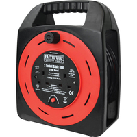 Faithfull Cassette Cable Extension Reel 240v 25m
