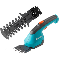 Gardena AccuCut LI 3.6v Cordless Grass Shears Set 1 x 1.5ah Integrated Li-ion Charger