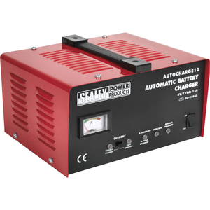 Sealey Battery Charger Electronic 12amp for 6v or 12v Batteries 240v