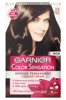 Garnier Color Sensation Intense Permanent Colour Cream 3 Prestige Black