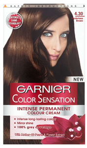 Garnier Colour Sensation Intense Permanent Colour Cream - 4.30 Mysterious Brown