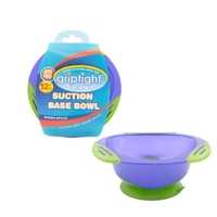 Griptight Suction Base Bowl 12 Months + Purple