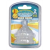 Griptight Wide Neck Silicone Teats 2 Pcs 3m+