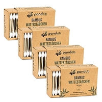Pandoo Bamboo Cotton Buds for Babies (4 x 55 pack)