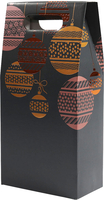 Christmas Baubles - 2 Bottle Gift Box Twin Bottle Gift Box