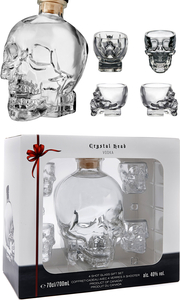 Crystal Head Vodka - Gift Pack With Shot Glasses 70cl Bottle