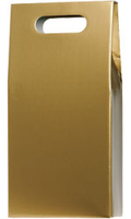 Gold Gift Box - 2 Bottle Twin Bottle Gift Box