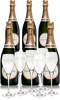 Laurent Perrier - La Cuve Case With 6 Glass Gift Pack 6x 75cl Bottles