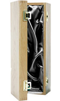 Oak,  Silk Lined Box - 1 Bottle Single Bottle Gift Box