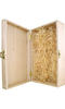 Pine Box - 1 Bottle Wide Single Bottle Gift Box