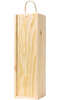 Pine Box - 1 Bottle With Sliding Lid Single Bottle Gift Box