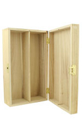 Pine Box - 2 Bottle Twin Bottle Gift Box